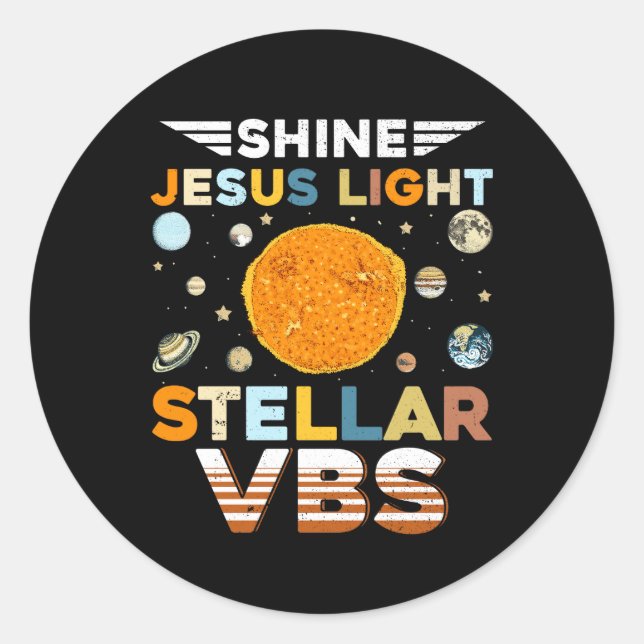 Adesivo Escola Estelar de Bíblias VBS Brilha Jesus Light C (Frente)