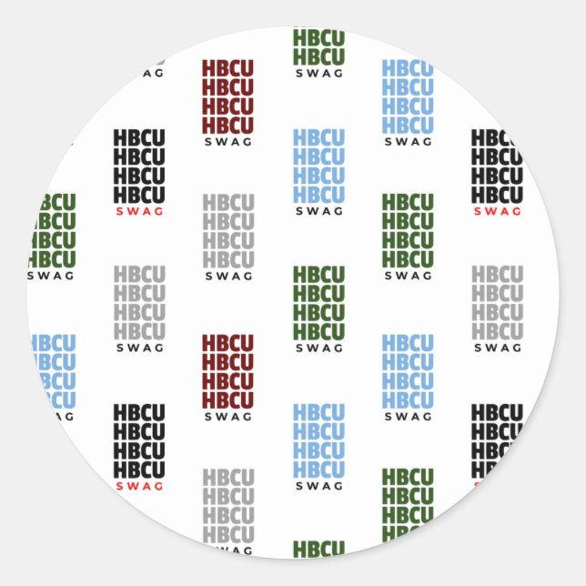 Adesivo Escola Histórica de Negra e Universidades HBCU (Frente)