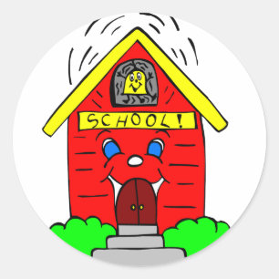 Adesivo Escola Vermelha