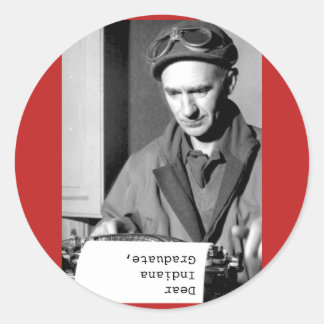 Adesivo escolar de Indiana Graduate Ernie Pyle