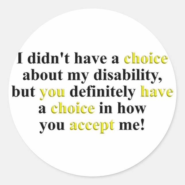 Adesivo Escolha (Frente)