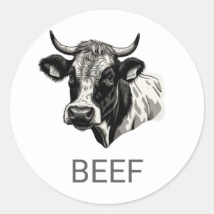 Adesivo Escolha de Refeição de Casamento de Carne Personal
