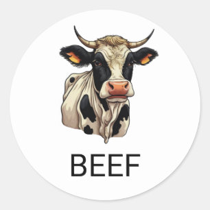 Adesivo Escolha de Refeição de Casamento de Carne Personal
