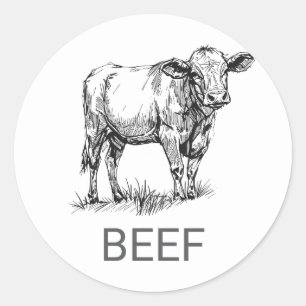 Adesivo Escolha de Refeição de Casamento de Carne Personal