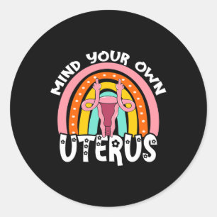 Adesivo Escolha Feminista Reprodutiva Direita Mente Própri