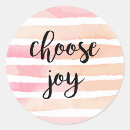 Adesivo Escolha Joy Inspiron Quote Watercolor Link