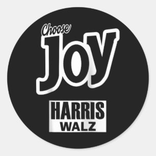 Adesivo Escolha Joy Kamala Harris Tim Walz Slogan 2024 Gal