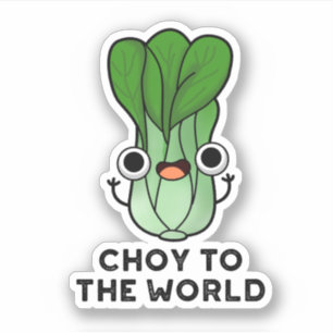 Adesivo Escolha Para O Pau De Choy Veggie Pun Bok Cortês 