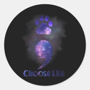 Adesivo Escolha Semicolon Life Cat Pak Prevenção Suicida A