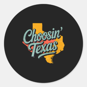 Adesivo Escolhendo texas retrô estado da estrela solitária