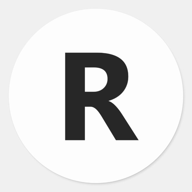 Adesivo Escolher qualquer letra | Fonte: Aberto Sans Conde (Frente)