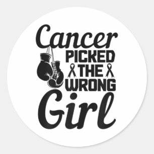 Adesivo Escolhido O Mês Errado De Consciência Do Cancer Da