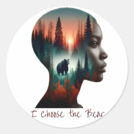 Adesivo Escolho o Urso