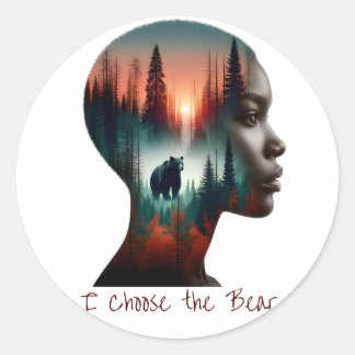 Adesivo Escolho o Urso
