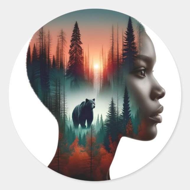 Adesivo Escolho o Urso (Frente)