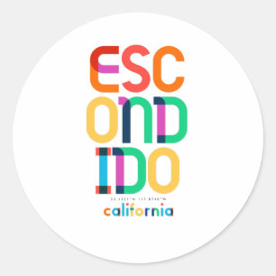 Adesivo Escondido California Meio século, Pop Art,
