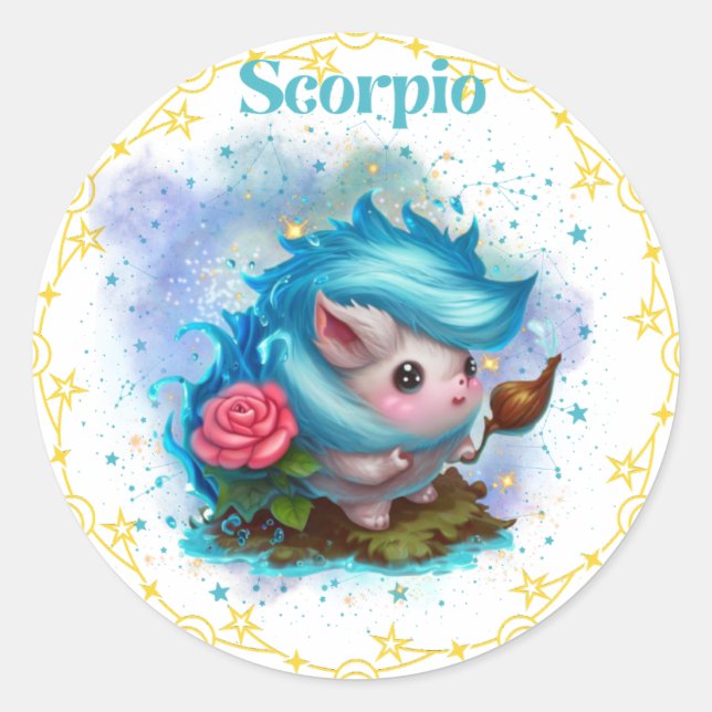 Adesivo Escopo de cobertura elementar Scorpio Sticker (Frente)