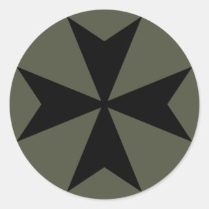 Adesivo Escopo do Boné, Cruz Maltesa - Estilo 2