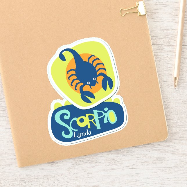 Adesivo Escorpião - Contorno Zodiac Escorpião (Notebook)