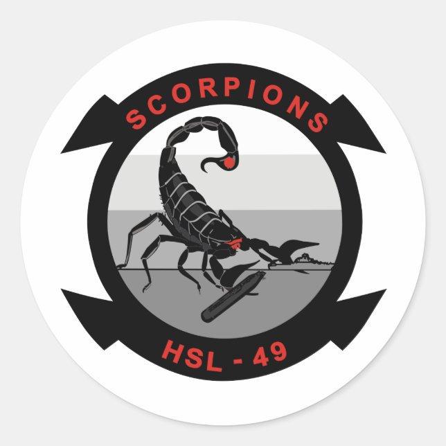 Adesivo Escorpiões HSL-49 (Frente)