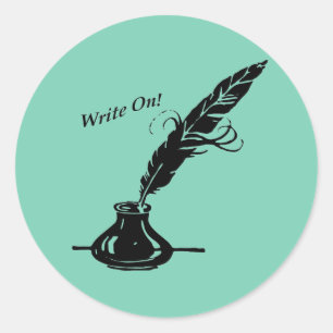 Adesivo Escreva sobre! Tinta do Quill para escritores