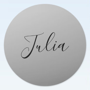 Adesivo Escrevendo de Texto Preto Editável de Script Moder