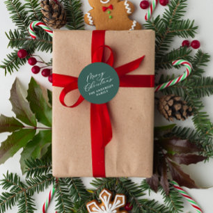 Adesivo Escrita de Natal verde moderna e elegante