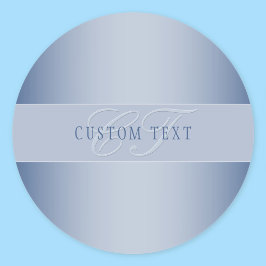 Adesivo Escrita em Script de Monograma Elegante e Editável