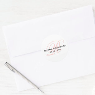 Adesivo Escrita Rosa Esbranquiçada Script Inicial R Monogr