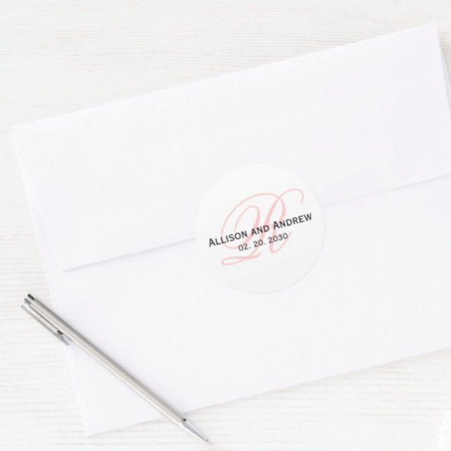 Adesivo Escrita Rosa Esbranquiçada Script Inicial R Monogr (Criador carregado)