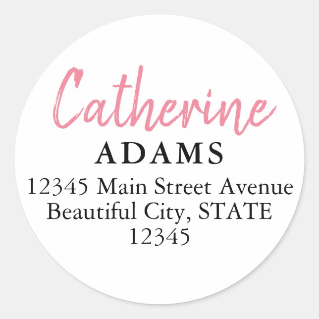 Adesivo Escrita Rosa Rosa Cinza Casual Girly Moderna Elega (Frente)