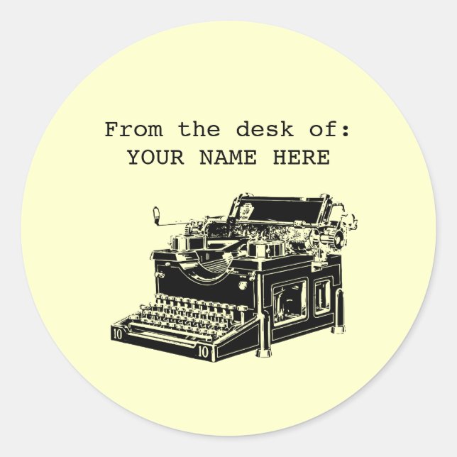 Adesivo Escrita Vintage (Frente)