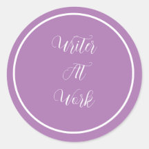 Escritor No Trabalho Roxo