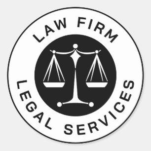 Adesivo Escritório de Direito Escalas da Justiça