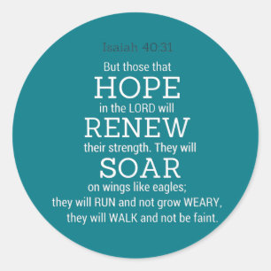 Adesivo Escritura da bíblia Isaiah-40-31