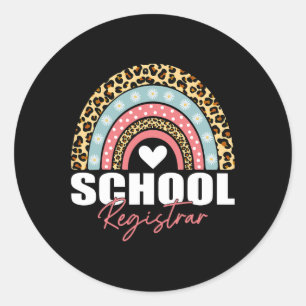 Adesivo Escrivão Rainbow Leopardo 100º Dia da Escola