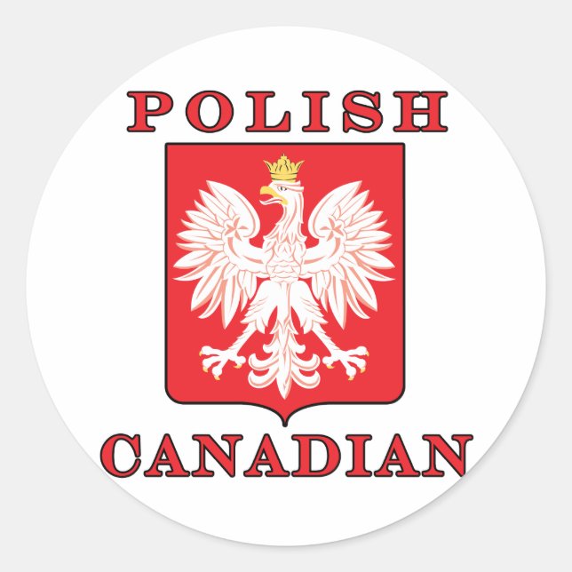 Adesivo Escudo canadiano polonês (Frente)