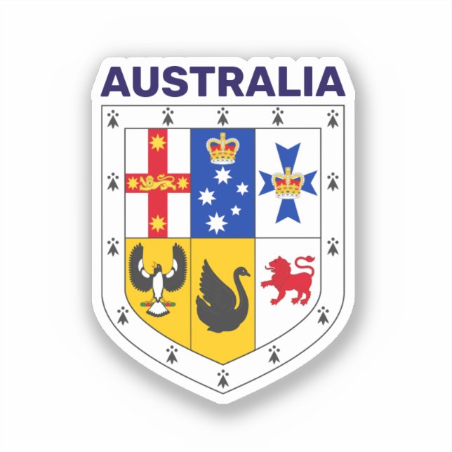 Adesivo Escudo da Austrália (Frente)