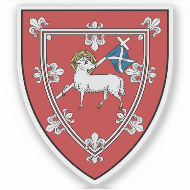 Adesivo Escudo da cidade de Perth, Escócia (Frente)