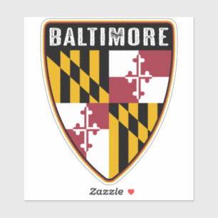 Adesivo Escudo de Baltimore Maryland
