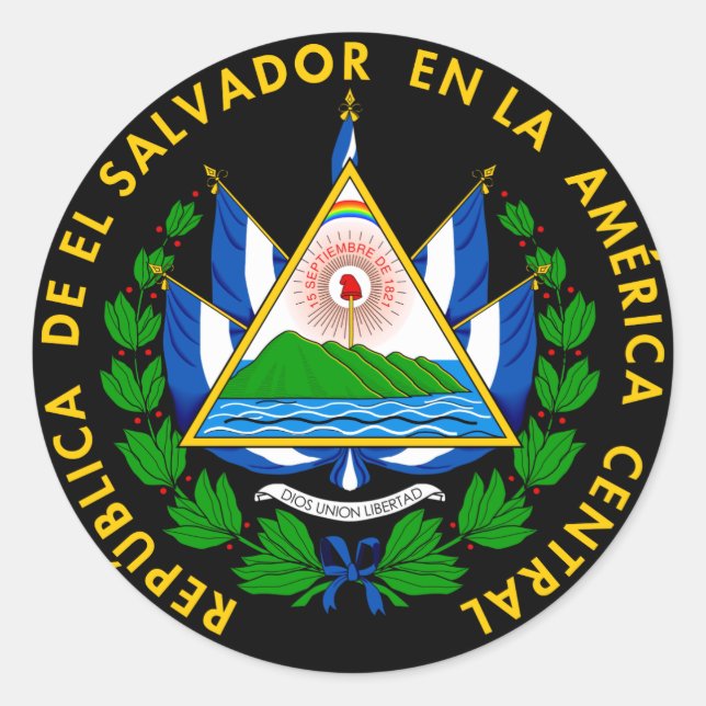 Adesivo Escudo de El Salvador (Frente)