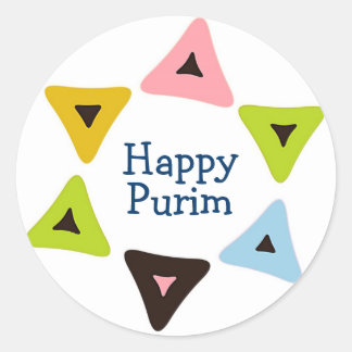 Adesivo "Escudo de Hamantaschen" Happy Purim Sticker