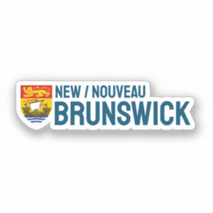 Adesivo Escudo de New Brunswick, Canadá