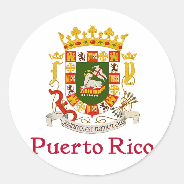 Adesivo Escudo de Porto Rico (Frente)