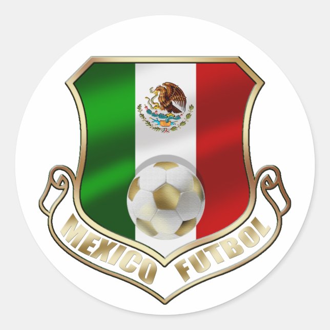 Adesivo Escudo do emblema do crachá mexicano (Frente)
