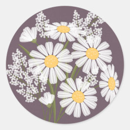 Adesivo Escuridão Branca Floral Elegante no Casamento das 