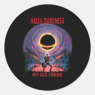 Adesivo Escuridão Meu Velho Amigo Eclipse Solar Para Cabeç