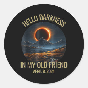 Adesivo Escuridão Meu Velho Amigo Engraçado Eclipse Solar