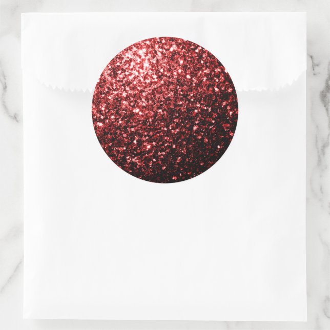 Adesivo Escuro Vermelho Escuro Glitter brilha Glamor (Bolsa)