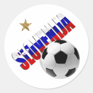 Adesivo Esfera de futebol eslovenija - estrela